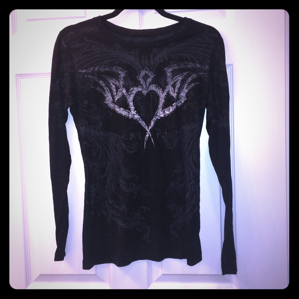 Sinful by Affliction Long Sleeve Burnout